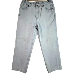 12 Storeez Women's Jeans Light Wash Straight Fit Mid Rise Denim Size M