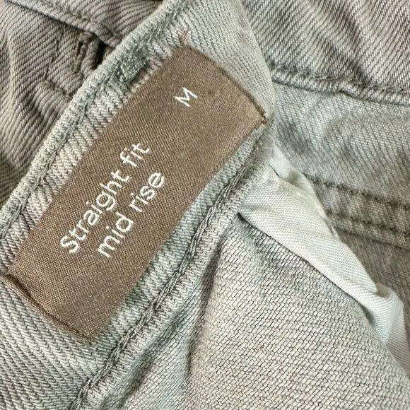 12 Storeez Women's Jeans Light Wash Straight Fit Mid Rise Denim Size M