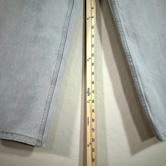 12 Storeez Women's Jeans Light Wash Straight Fit Mid Rise Denim Size M