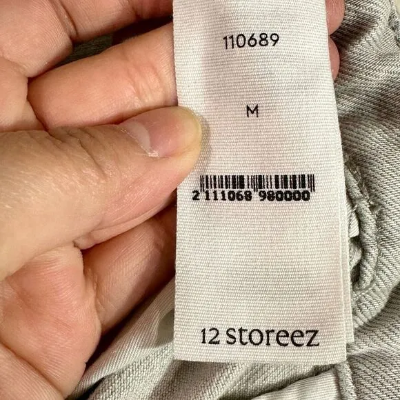 12 Storeez Women's Jeans Light Wash Straight Fit Mid Rise Denim Size M