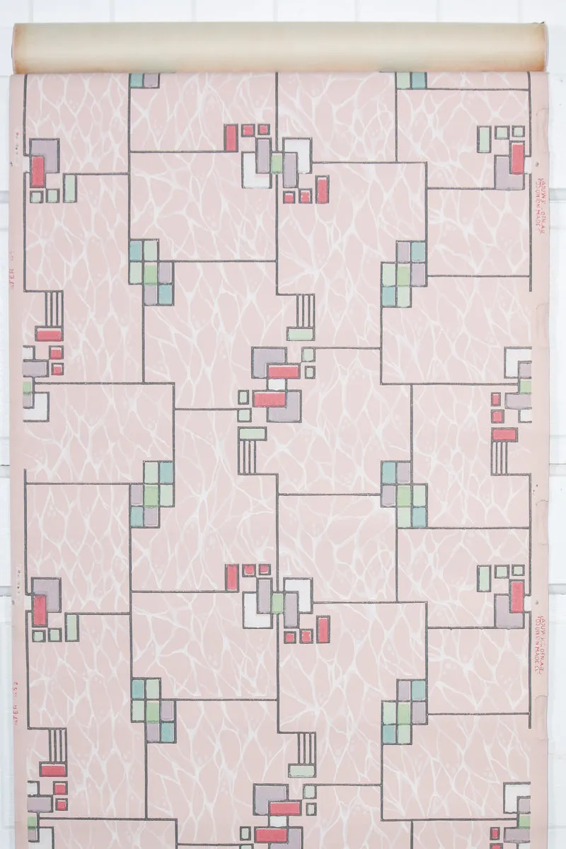 1950s Geometric Vintage Wallpaper