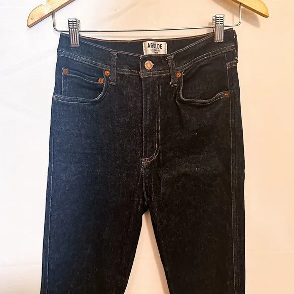 3 FOR $50! 🎁 AGOLDE Roxanne Super High Rise Skinny Jeans Dark Wash Sz. 26