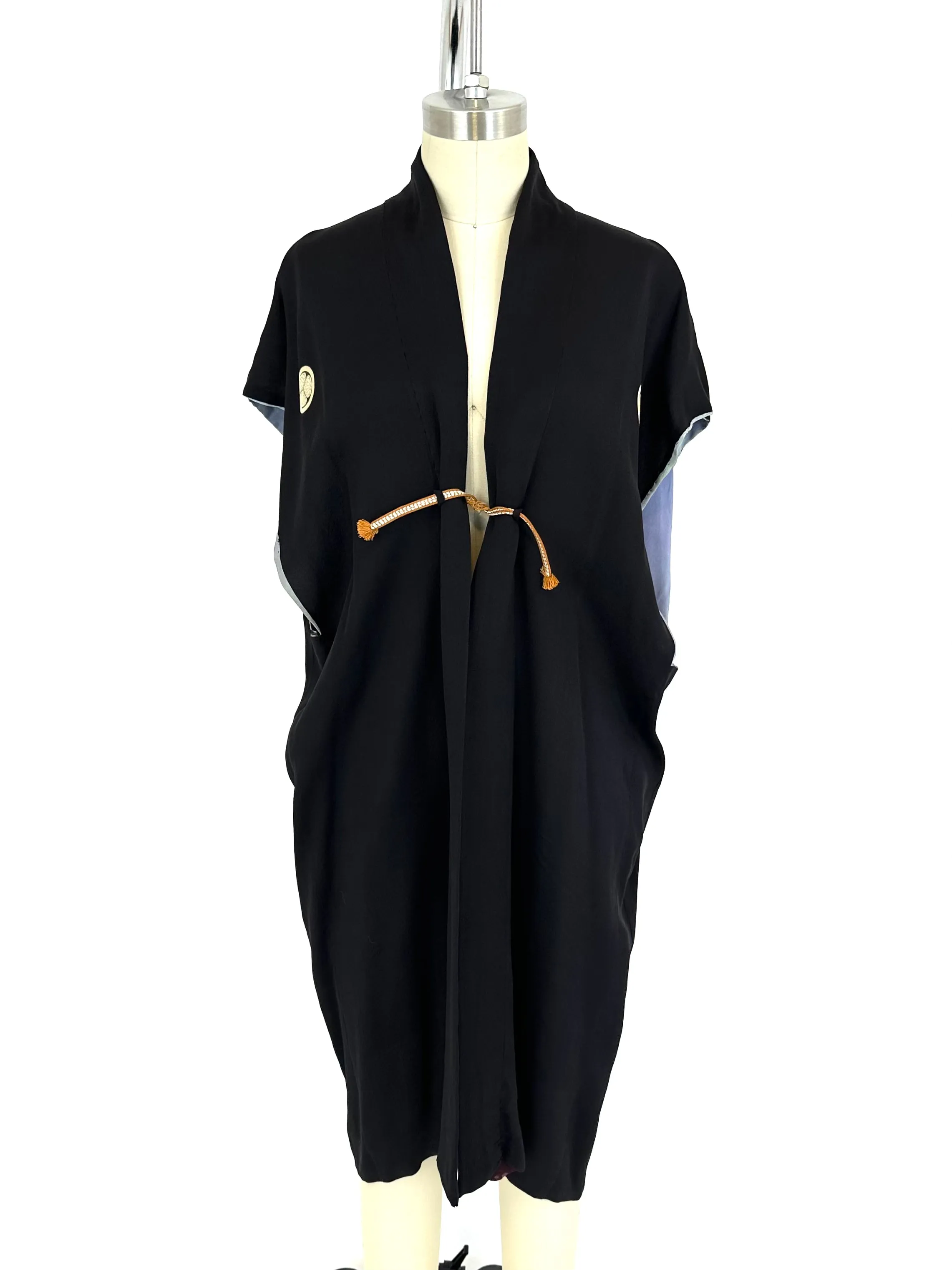30s Silk Printed Kantoi Kimono*