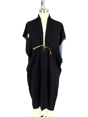 30s Silk Printed Kantoi Kimono*