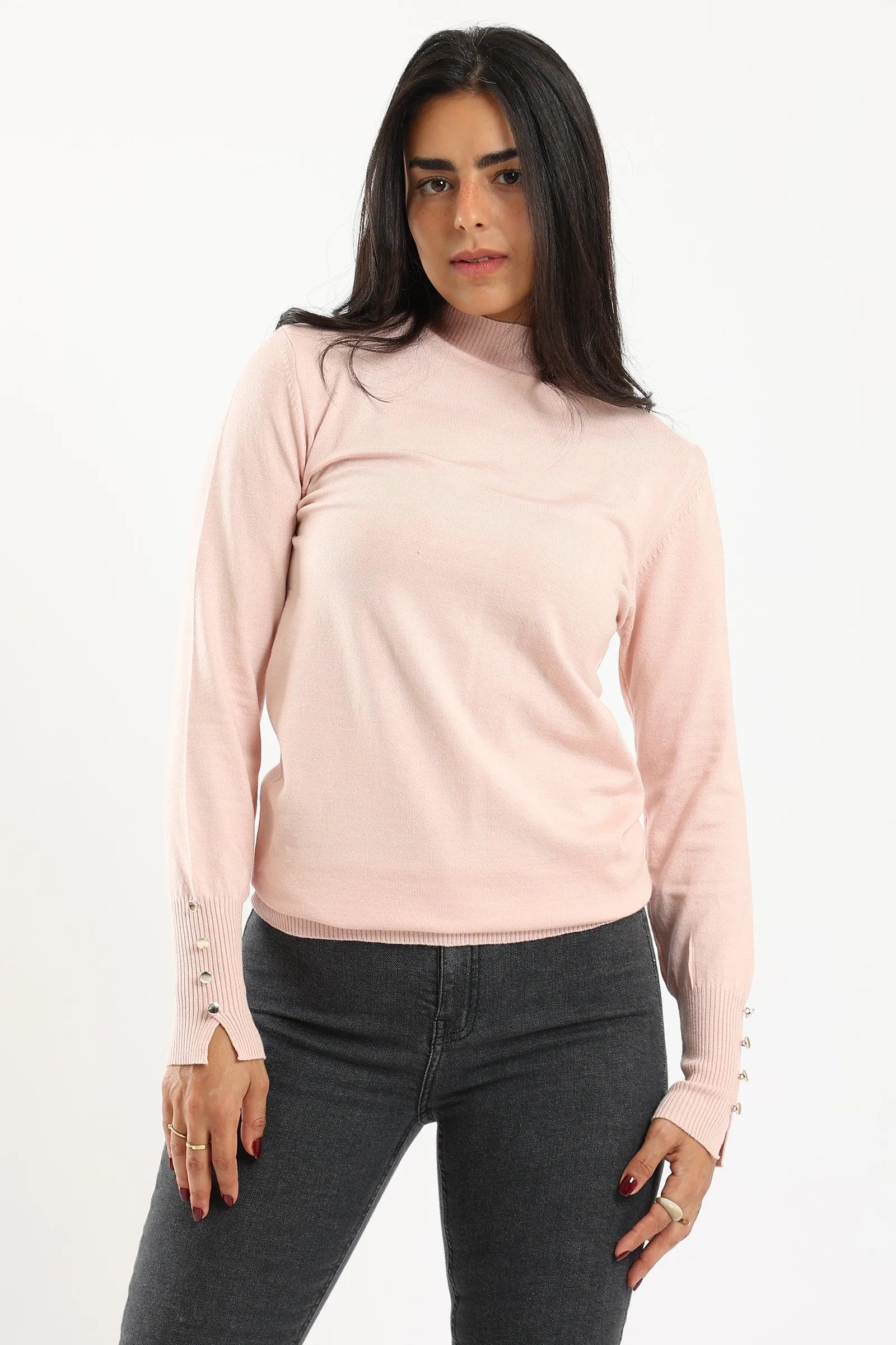 4 Buttoned Sleeves Pullover