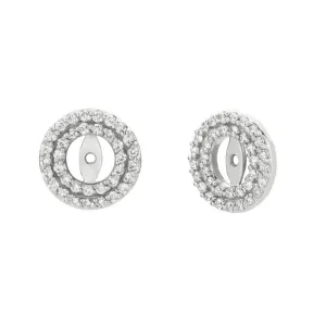 5MM DIAMOND EARRING JACKETS 14K GOLD (0.6 CTW)