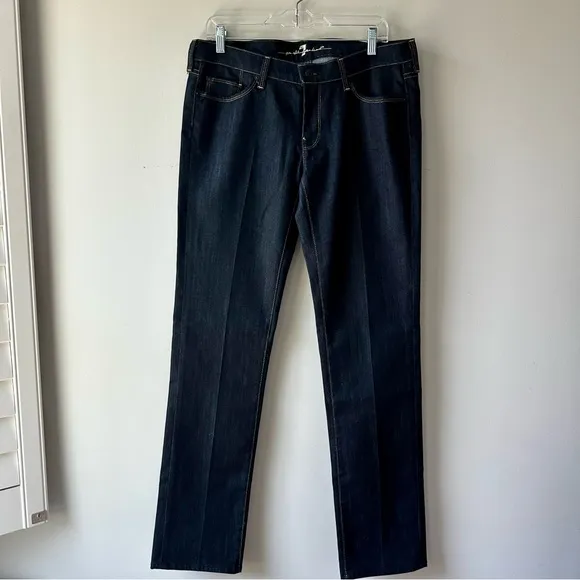 7 For All Mankind Dark Wash Straight Fit Jeans Size 32