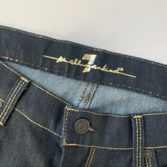 7 For All Mankind Dark Wash Straight Fit Jeans Size 32