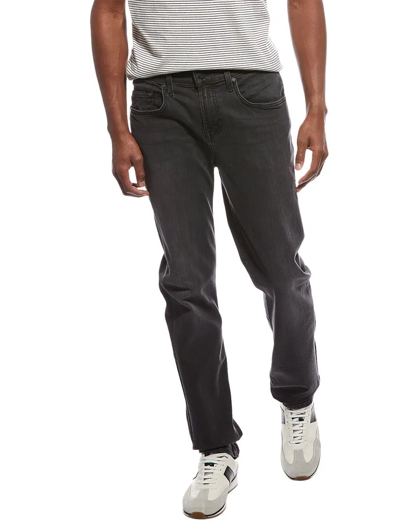 7 For All Mankind Slimmy Clean Pocket Washed Black Slim Straight Jean