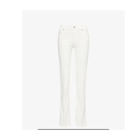 7 FOR ALL MANKIND Women's Clean White Denim Kimmie Bootcut Jeans Size 31  NWT