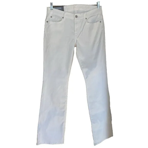7 FOR ALL MANKIND Women's Clean White Denim Kimmie Bootcut Jeans Size 31  NWT