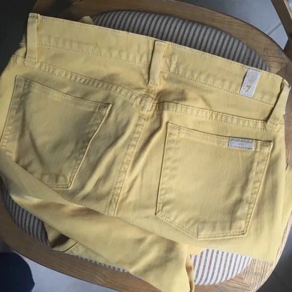 7 Seven for all Mankind Yellow Jeans Slim Straight