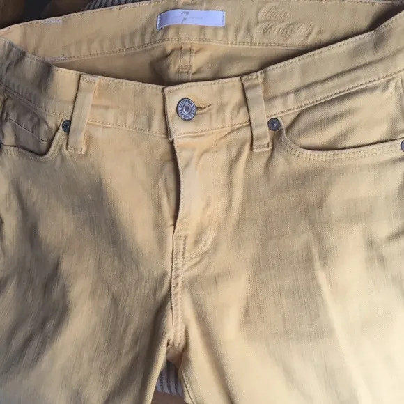 7 Seven for all Mankind Yellow Jeans Slim Straight