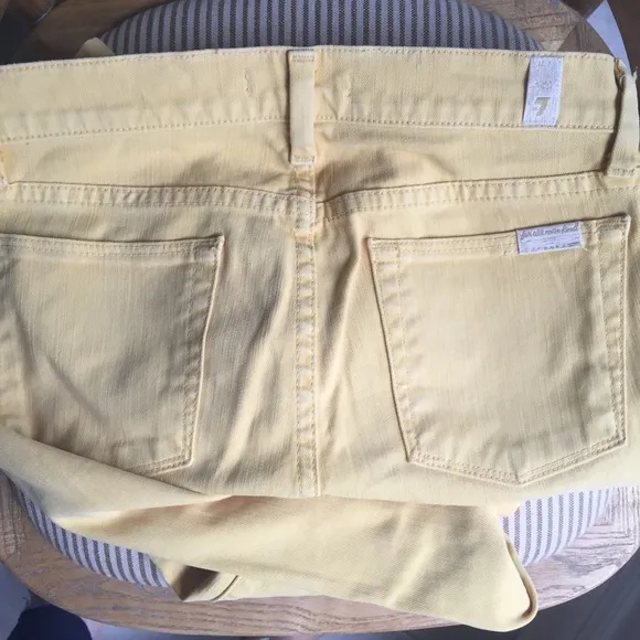 7 Seven for all Mankind Yellow Jeans Slim Straight