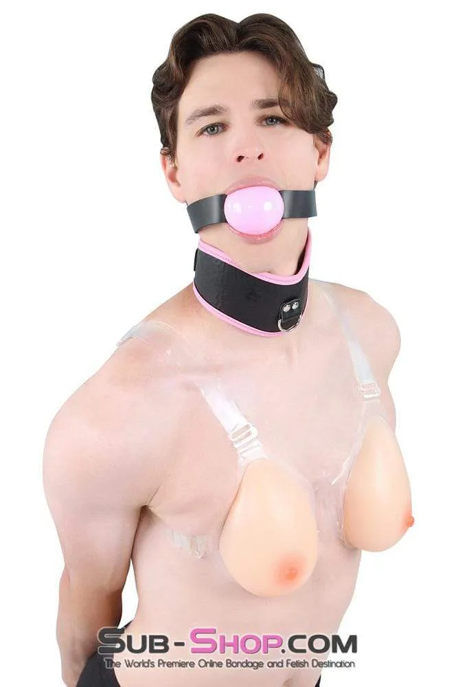 7181AE      Just Like My Own Sissy Transformation C-Cup Real Feel Breasts with Nipples