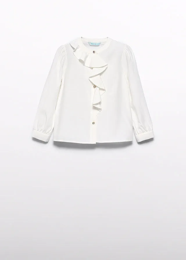 Abel & Lula 5679 Long Sleeve Blouse and 5718 Dark Jeans In Stock Now