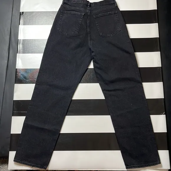 ABERCROMBIE AND FITCH CURVE LOVE THE ASYMMETRIC DAD HIGH RISE JEAN