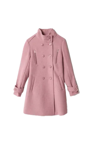 Abrigo Salsa Jeans Paño Grace Rosa