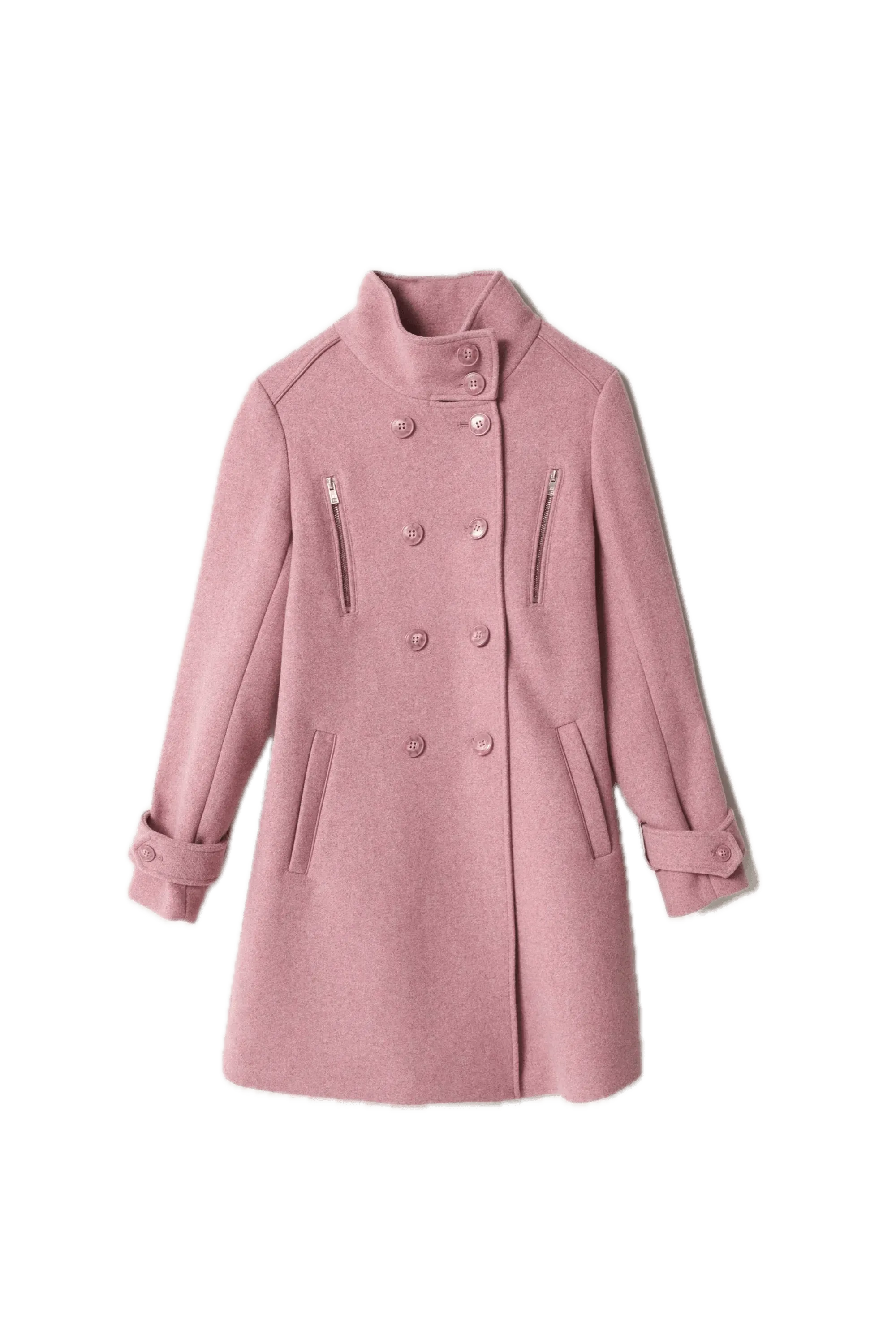 Abrigo Salsa Jeans Paño Grace Rosa