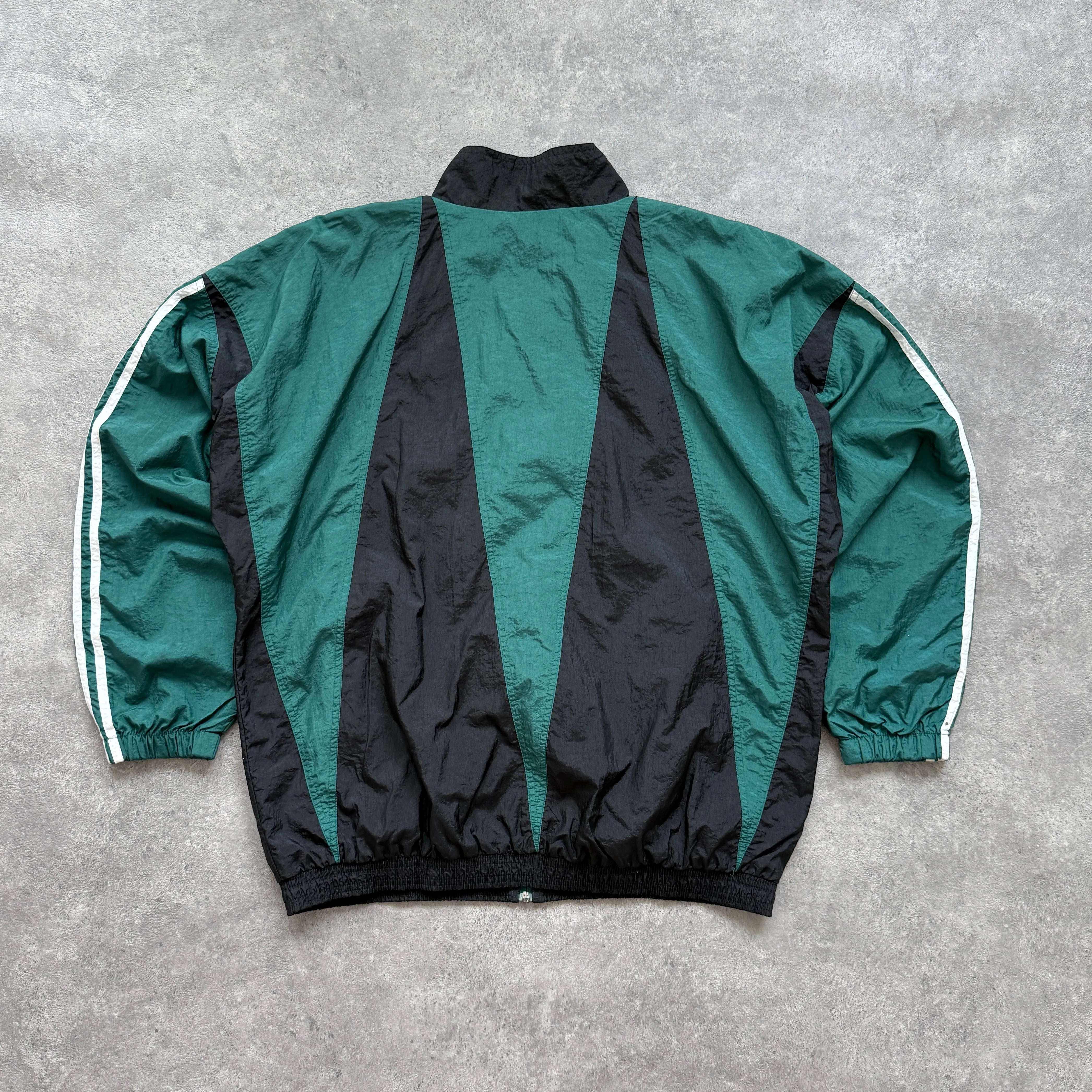 Adidas 1990s lightweight colour block shell jacket (L)