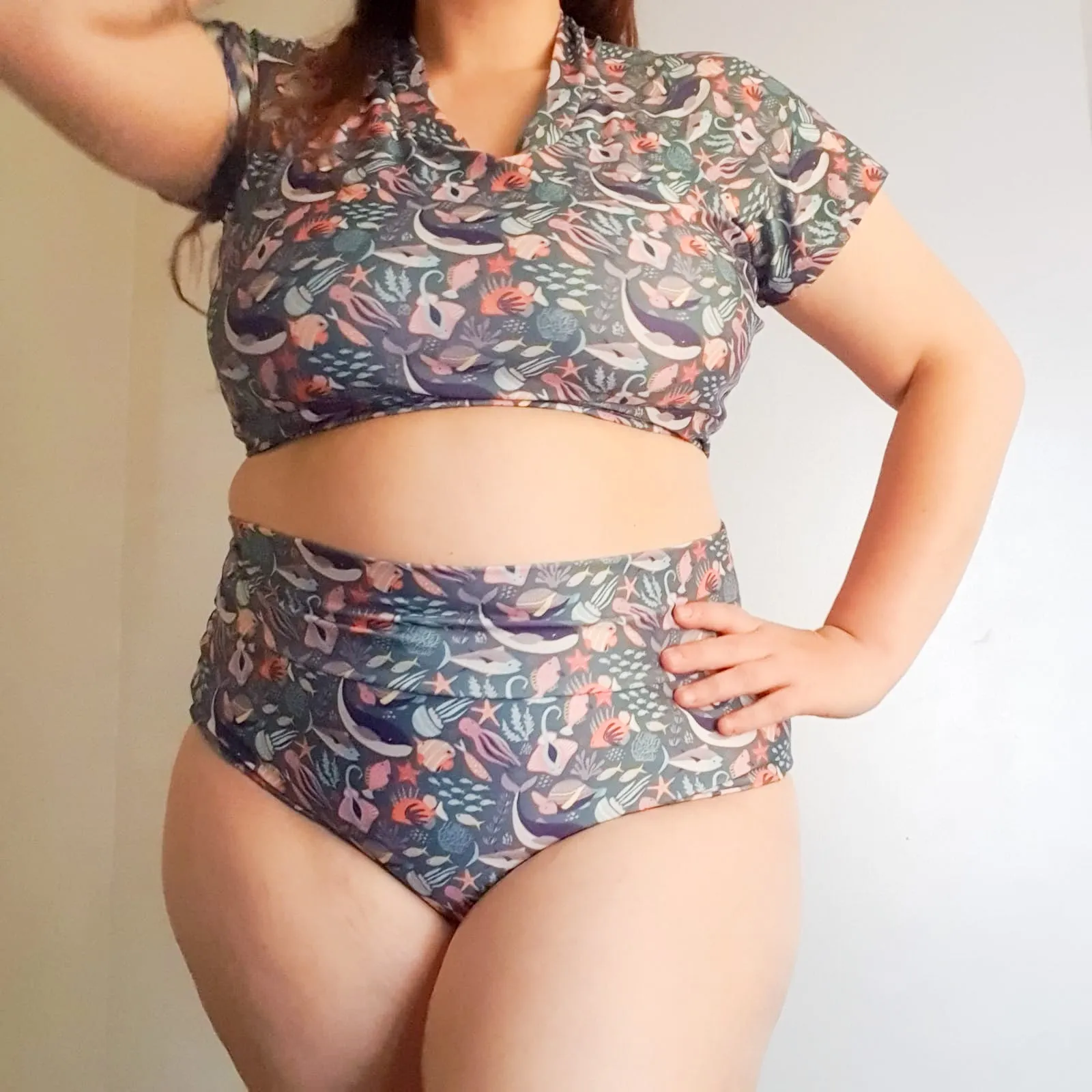 Adults Rashguard Swim Crop