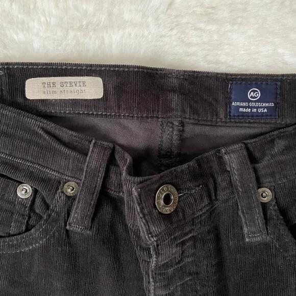 AG The Stevie Slim Straight Corduroy Jeans Size 29