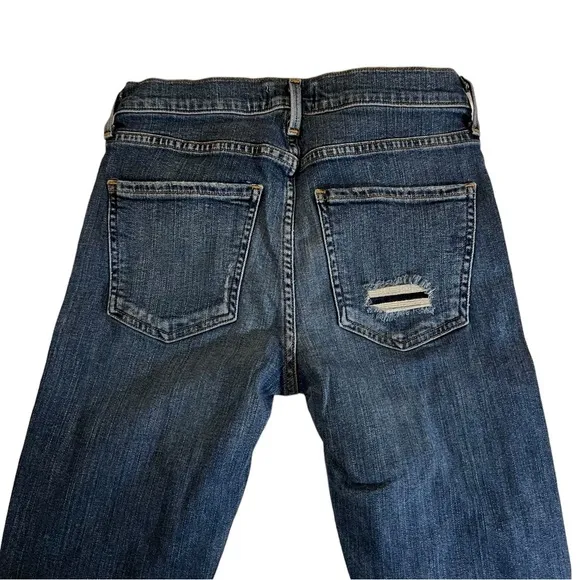 Agolde High Rise Skinny Jeans Destroyed Distressed 26