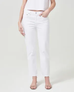 AGOLDE Kye Mid Rise Straight Crop - Sour Cream