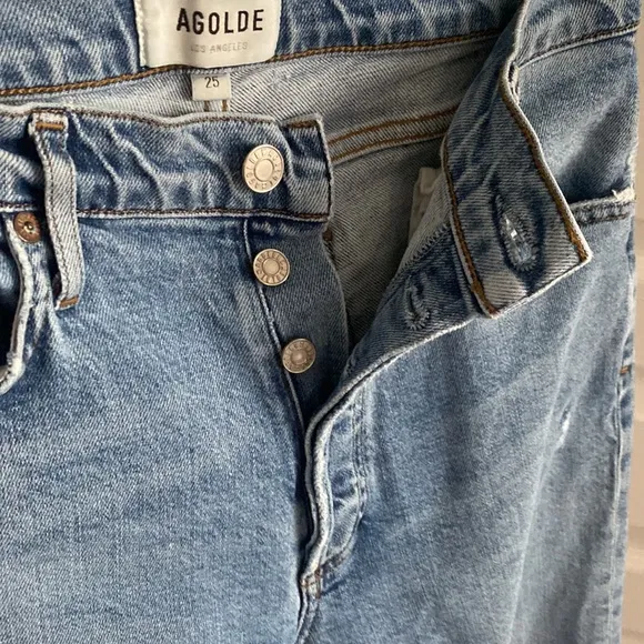 Agolde Nico High Rise Slim Jeans Size 25