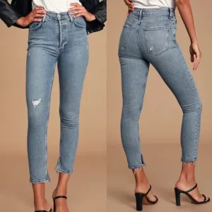 Agolde Nico High Rise Slim Jeans Size 25