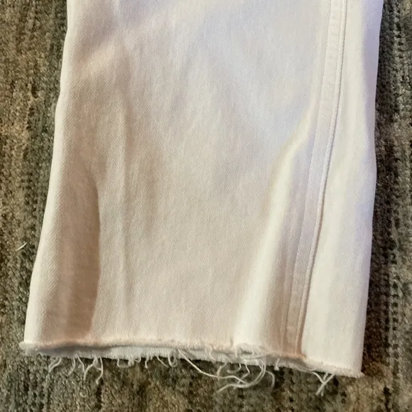 AGOLDE White Denim Jeans size 27 - raw hem - button up - great condition