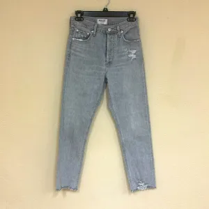 Agolde Womens High Rise Slim in Spirit Button Fly Jeans Size 24