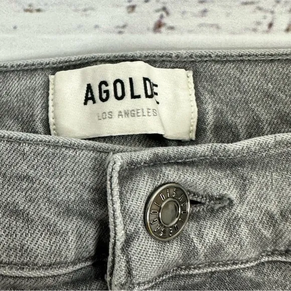 AGOLDE Women’s size 27 Nico High Rise Slim Stretch Ankle Jeans in Chime Gray