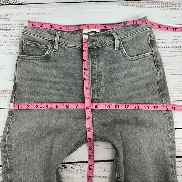 AGOLDE Women’s size 27 Nico High Rise Slim Stretch Ankle Jeans in Chime Gray
