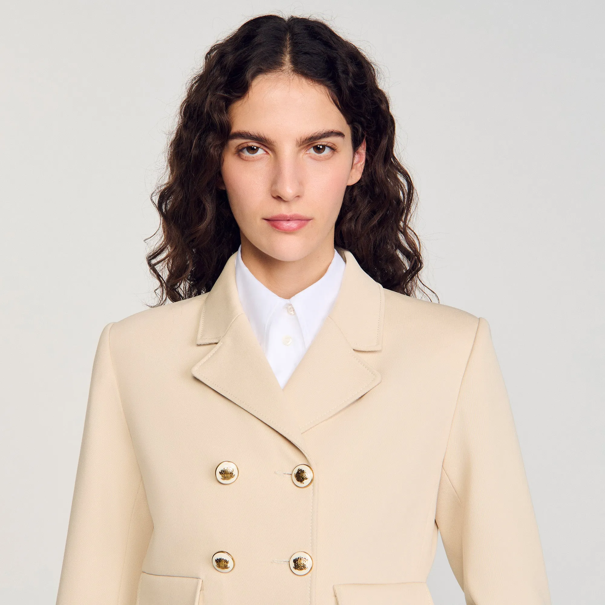 Alessandrie Cropped Jacket Sand