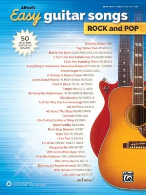 Alfred's Easy Guitar Songs: Rock and Pop