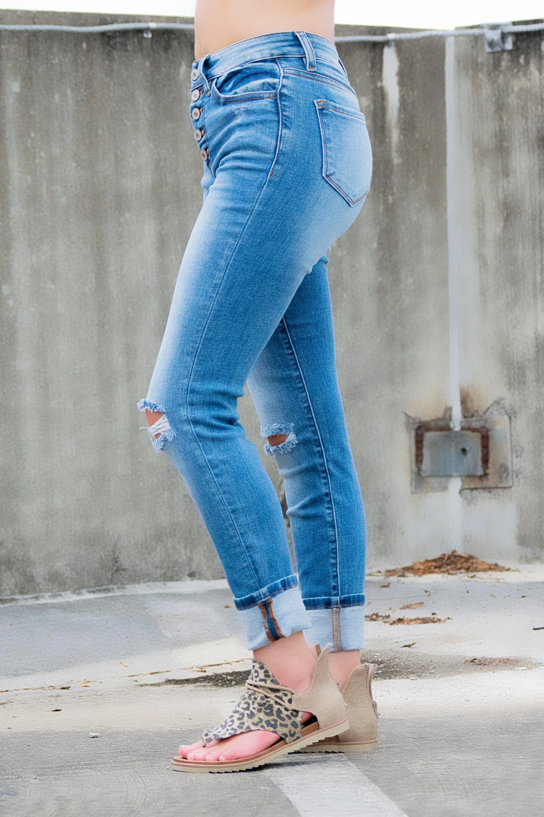 Alyssa Kancan Button Fly Jeans