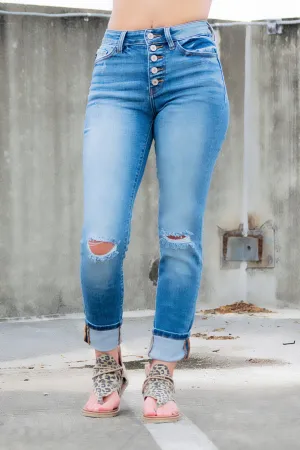 Alyssa Kancan Button Fly Jeans