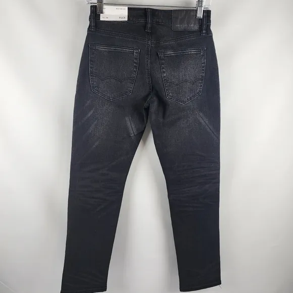 American Eagle Jeans Womens 26/28 Next Level Flex Slim Black Wash Denim NWT