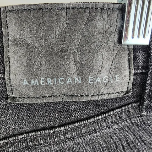 American Eagle Jeans Womens 26/28 Next Level Flex Slim Black Wash Denim NWT
