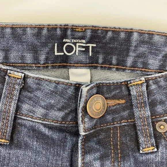 ANN TAYLOR LOFT MODERN SLIM DARK WASH JEANS SIZE 0