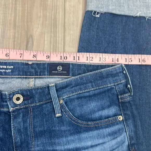 Anthropologie AG Adriano Goldschmidt the Stevie cuff slim straight cuffed jeans