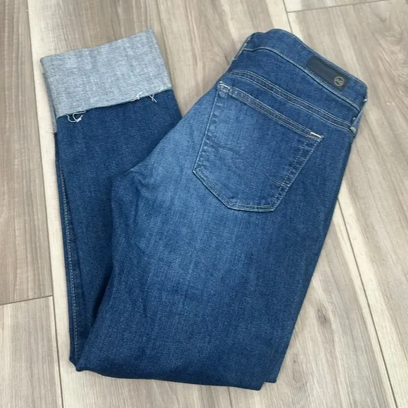 Anthropologie AG Adriano Goldschmidt the Stevie cuff slim straight cuffed jeans