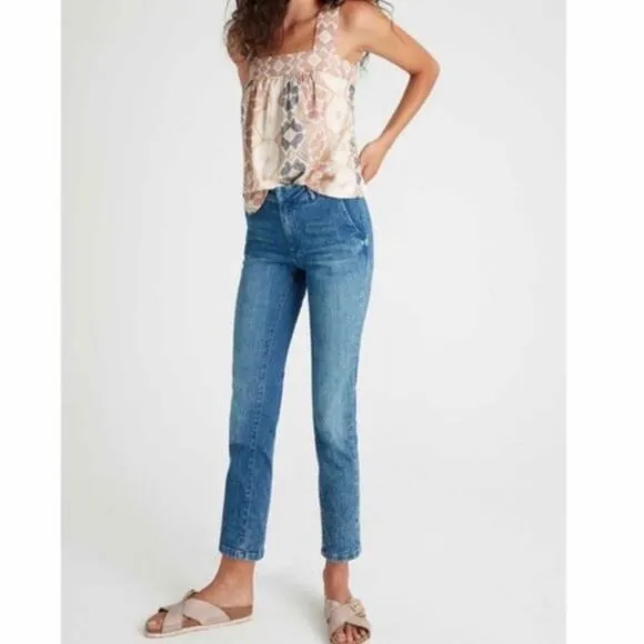 Anthropologie Pilcro and the Letterpress High Rise Slim Trouser Jeans