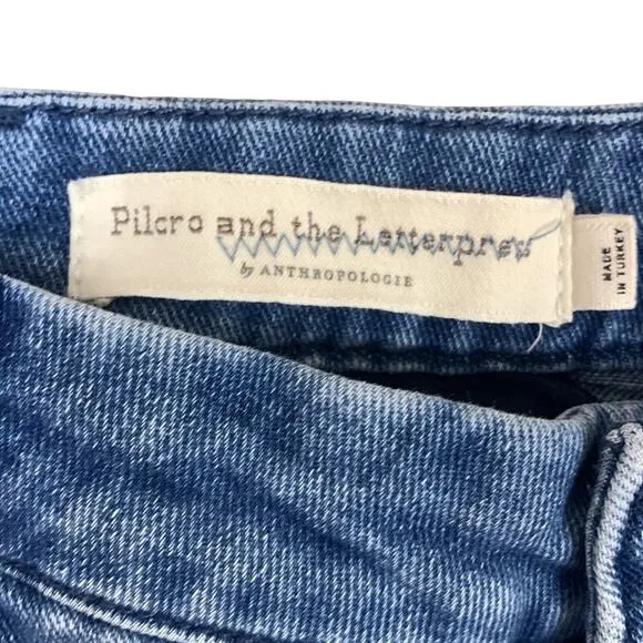 Anthropologie Pilcro and the Letterpress High Rise Slim Trouser Jeans