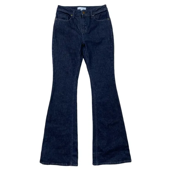 Antonio Melani Veronica Mid Rise Flare Jeans in Dark Wash Size 26
