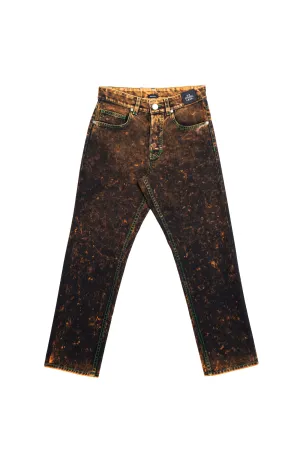 AP WOMEN'S C-JEAN WITH CONTRAST STITCHING AND IO WASH