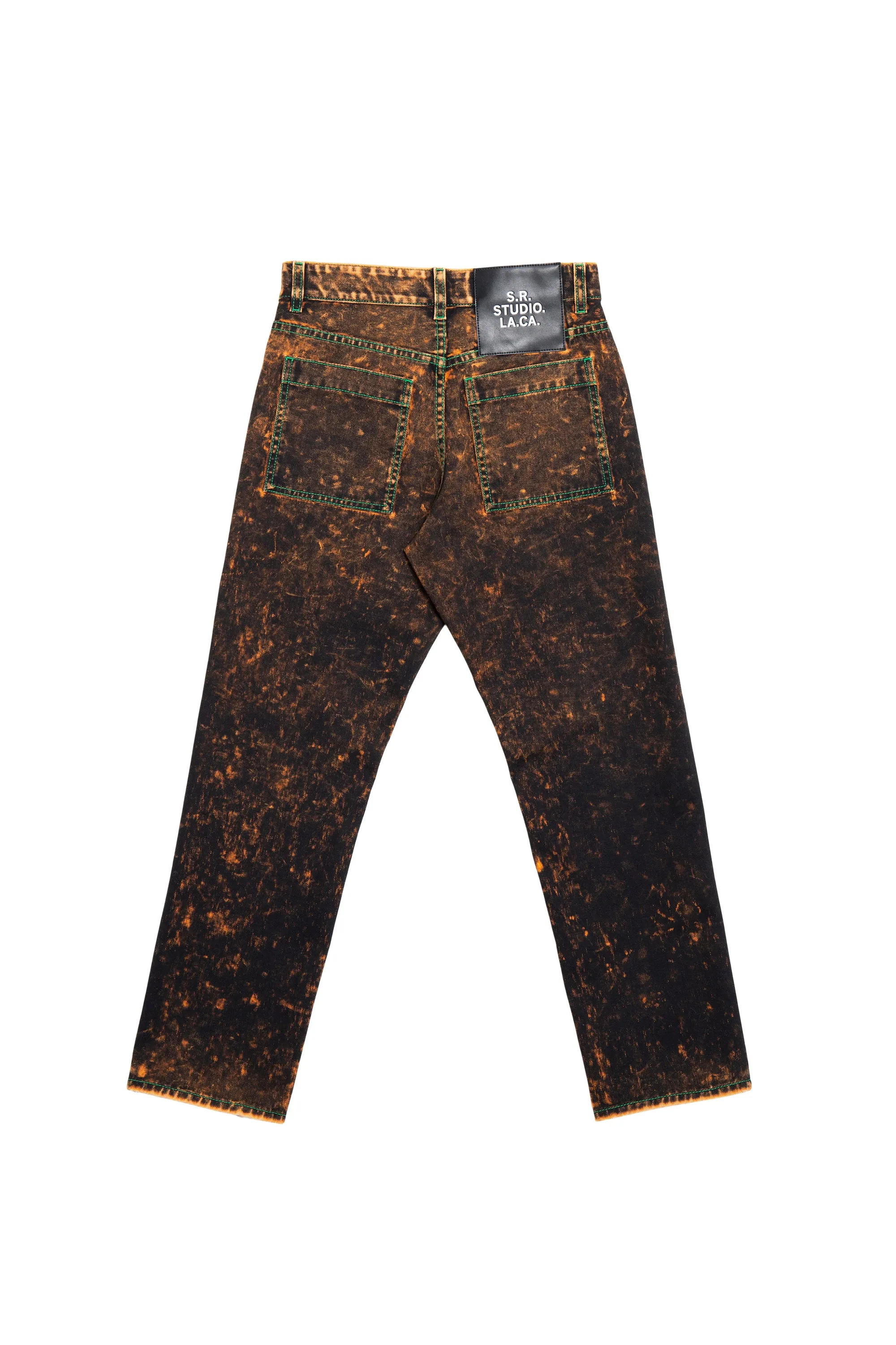 AP WOMEN'S C-JEAN WITH CONTRAST STITCHING AND IO WASH
