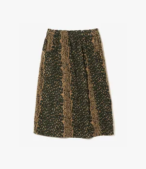 Army String Skirt – Leopard Print Flannel