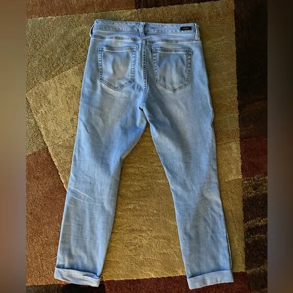 Authentic Liverpool The Slim Boyfriend Embellished Side Detail Jeans